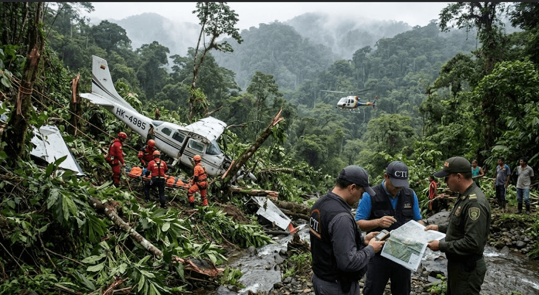 Aeronave desaparecida en Chocó: confirman hallazgo sin vida de los cinco ocupantes tras accidente
