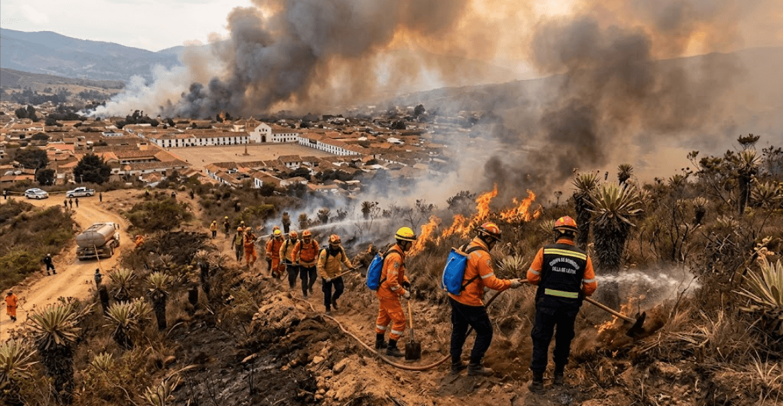 Incendio en Villa de Leyva deja más de 290 hectáreas arrasadas y desata controversia con hotel en riesgo