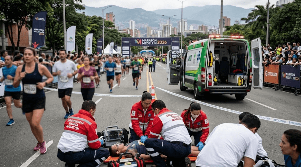 Maratón de Medellín reporta luto: muere joven de 20 años tras complicaciones cardíacas en la prueba de 21K