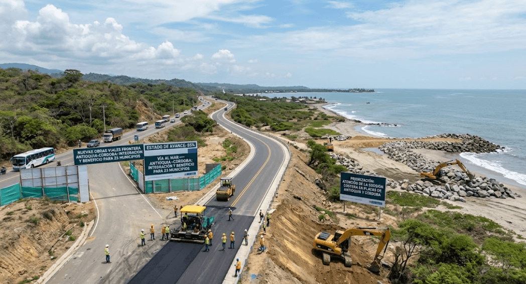 Obras viales entre Antioquia y Córdoba beneficiarán a 23 municipios tras acuerdo de la RAP