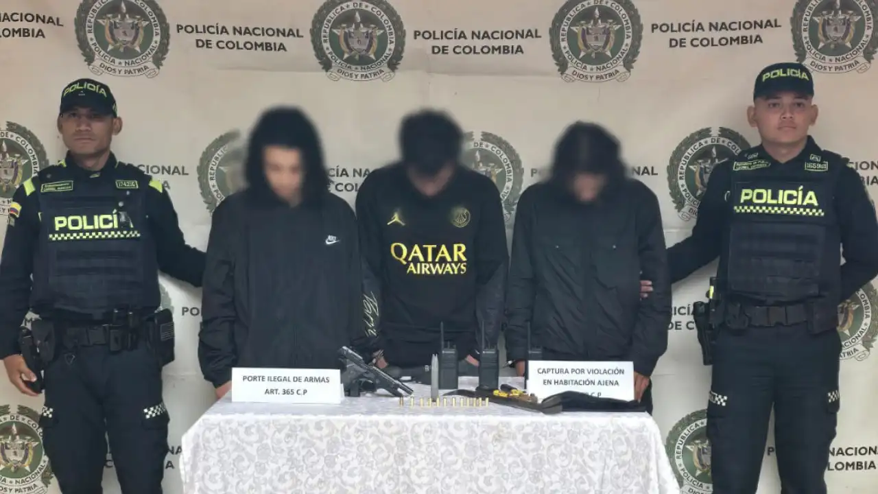 capturados en El Retiro Antioquia